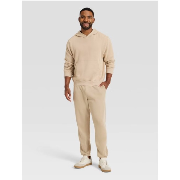 all in motion Other - All in Motion | Mens French Terry Jogger Pants in Sand Tan Beige Size L NEW